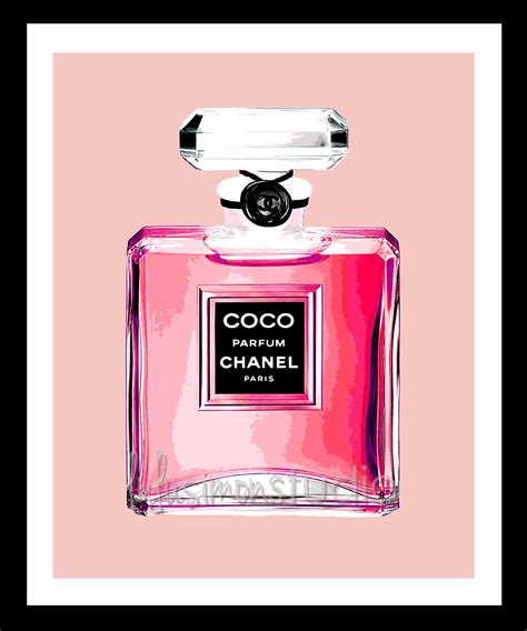 coco chanel perfume bottle print|list of coco chanel perfumes.